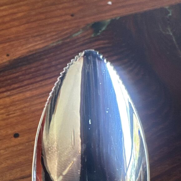 Vintage Sheffield England Silverplate 6 Grapefruit Spoons, 1 Sugar Spoon w/box - Picture 6 of 15